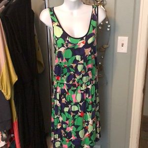 GAP green purple dress size small
